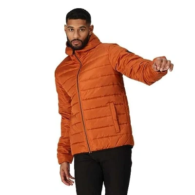 Image of Regatta Men&#039;s Water repellent Helfa Insulated Quilted Jacket Burnt Copper, Size: XL