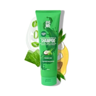 Image of Give Me Cosmetics Shampoo, Sulphate &amp; Silicone Free, Aloe Vera Coconut Oil, Lightweight, Moisture Locking Formula, Paraben free