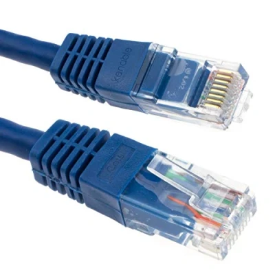 Image of kenable Ethernet Network Cable Cat6 GIGABIT RJ45 COPPER Internet Patch Lead 5m Blue [5 metres]