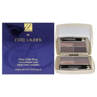 Image of Estee Lauder Pure Color Envy Luxe Eyeshadow Quad 03 Aubergine Dream For Women 0.28 oz Eye Shadow