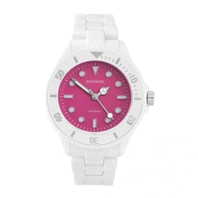 Image of Sekonda Women&#039;s Analog Japanese Quartz Watch with Plastic Strap 40648