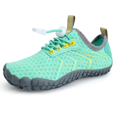 Image of Water Shoes Barefoot Kids Boys Toddlers Aqua Swimming Wet Reef for Beach Pool Sport Non Slip Quick Drying（Turquoise Grey 28）