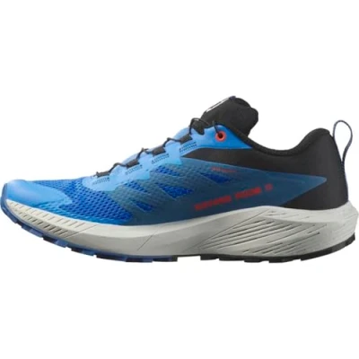 Image of Salomon Mens Sense Ride 5 French Blue, Versatile Hiking Shoes For Comfort, Perfect Boots &amp; Trail Running Outdoors Adventures 13.5