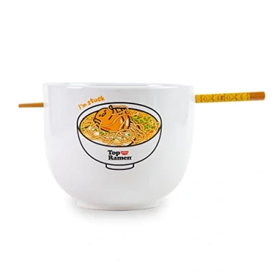 Image of Sanrio Gudetama x Top Ramen &quot;Dream Come True&quot; Bowl and Chopstick Set