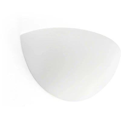 Image of Snow 1 Light Indoor Wall White Plaster, E14
