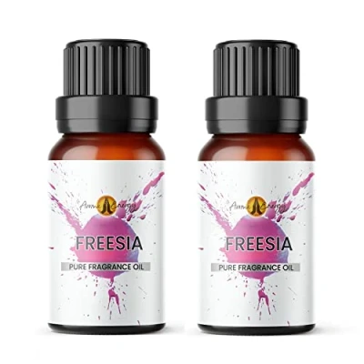 Image of Aroma Energy Freesia Fragrance Oil 20ml (2 x 10ml) Highly Scented for Making Candle, Soap, Wax Melt, Diffuser etc