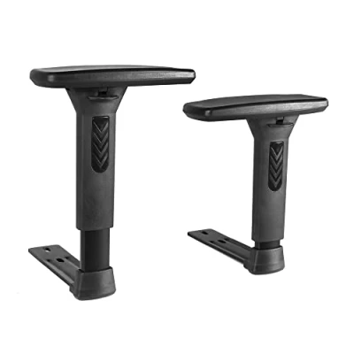 Image of Frassie Height Adjustable Chair Armrest Pair, Gaming Boss Arms Set Replacement,Black (3D)