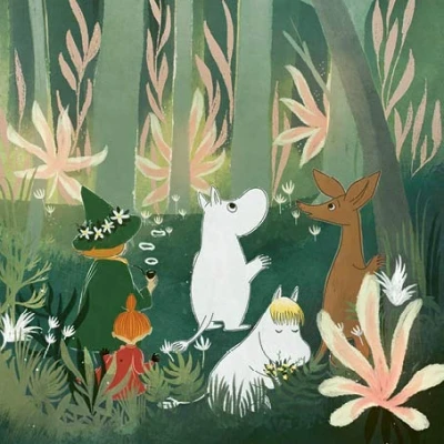 Image of Moomin Forest Square Blank Card MOOM64