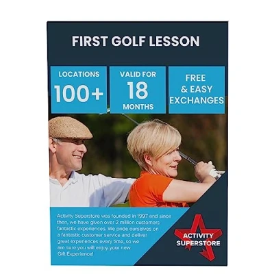 Image of Activity Superstore First Golf Lesson Gift Experience Voucher, Gifts, Retirement Birthday Gifts