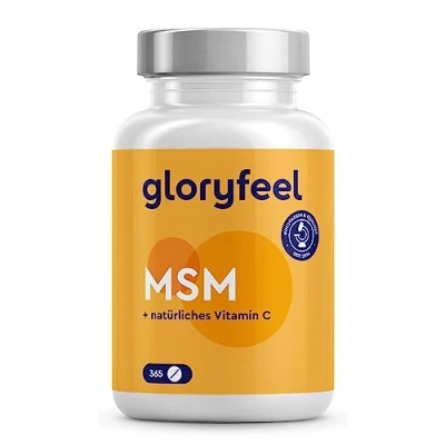 Image of MSM 2000mg with Natural Vitamin C per Daily dose 365 Vegan Tablets Pure methylsulfonylmethane Plus from Acerloa