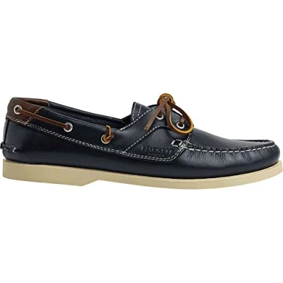 Image of Hackett London Men&#039;s Sailor Classic Boat Shoe, DEEP SEA, 6 UK