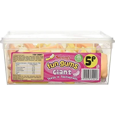 Image of Swizzels Fun Gums Teeth ‘n&#039; Toothbrush Fruit Flavour Foam