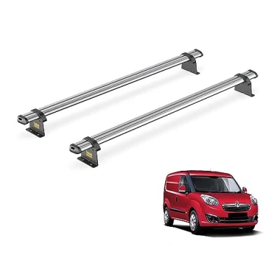 Image of Van Guard Trade Roof Rack for Vauxhall Combo D (2012 2018) 2 Steel Bars UltiBar SB284