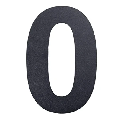 Image of nanlyiau 6in/153mm Modern House Number Floating Numbers Door Address Plaque Stainless Steel Powder Coated RAL 7016 Anthracite Grey(7016 6in0)