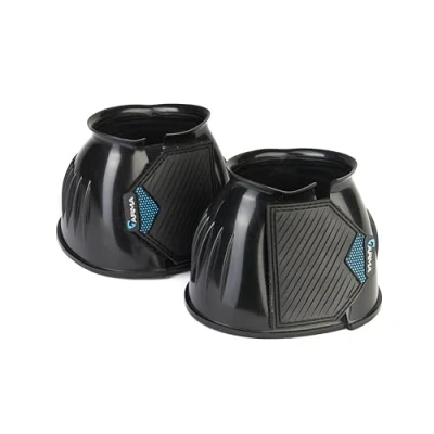 Image of Shires ARMA Gloss Over Reach Boots Pony Black