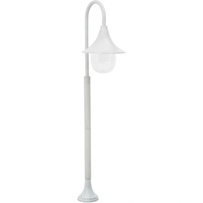 Image of vidaXL Garden Post Light E27 120 cm Aluminium White