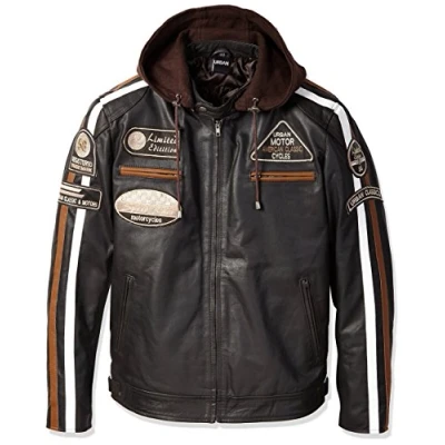 Image of Urban Leather UR 29 58 Men&#039;s Jacket, Brown, 2XL