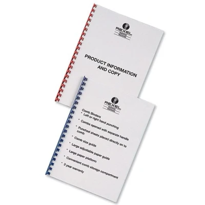 Image of Rexel Binding Covers Plain 250gsm A4 Gloss White Ref 46800 [Pack 25x2]