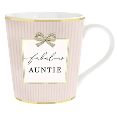 Image of Lesser &amp; Pavey British Designed Coffee Mug Ceramic Mugs for Home or Work Large Hot Drinks Tea and Fabulous Auntie Madelaine by Hearts Design