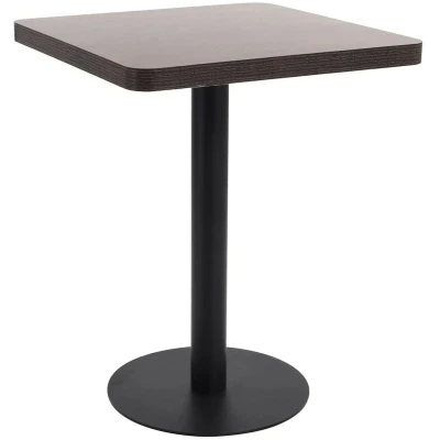 Image of vidaXL Bistro Table Dark Brown 60X60 cm MDF