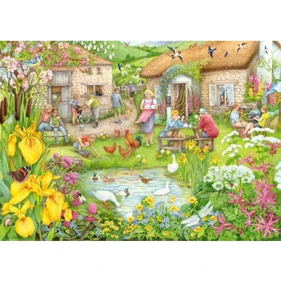 Image of Ravensburger Cosy Café No. 3 Valley Farm Cafe 1000 Piece Jigsaw Puzzle for Adults and Kids 12 Years Up
