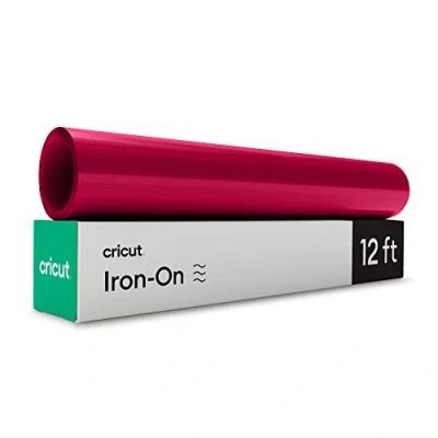 Image of Cricut Iron On Red 3.6m (12ft) Heat Transfer Vinyl Roll (HTV) for use with all Cutting Machines