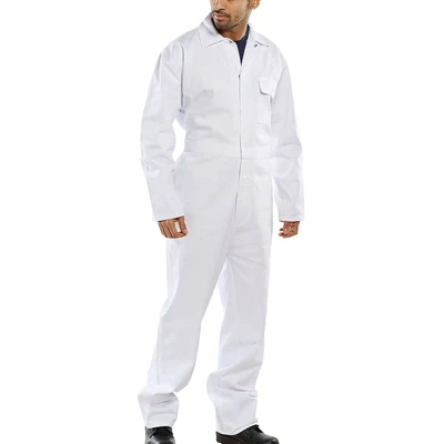 Image of Click Cotton Drill Boilersuit White 34