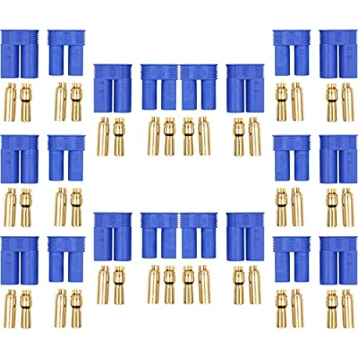 Image of CENPEK 10 Pairs EC5 Bullet Banana Plug Connector Female Male 5mm Gold for RC ESC LIPO Battery