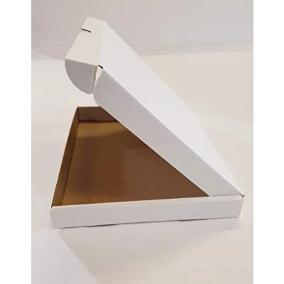 Image of 25 WHITE C5 A5 SIZE BOX 160x230x22mm RM LARGE LETTER POSTAL CARDBOARD PIP