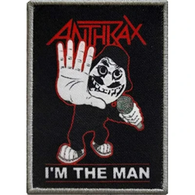 Image of Anthrax I&#039;m The Man Patch (One Size) (Black/Red/White)