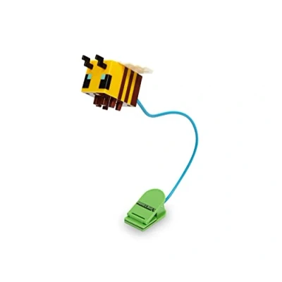 Image of Minecraft Yellow Bee Battery Powered Reading Light with Clip and Adjustable Arm