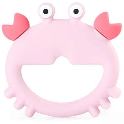 Image of PREMYO Teething Toy for Baby Teether Silicone Soothes Sore Gum Pain Easy to Grab BPA Free Crab