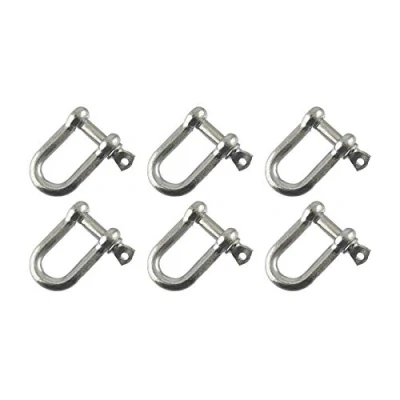 Image of AB Tools 8mm Galvanised Dee Shackle PACK of 6 Chandlery DK02