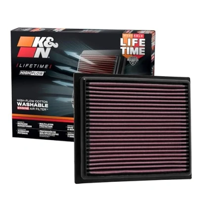 Image of K&amp;N 33 2435 Replacement Air Filter, Heather Red