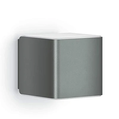 Image of Steinel Wall Light L 840 SC Anthracite, LED Outdoor Light, 160 Motion Detector, Networkable, can be Operated via Bluetooth App, 9.1 W