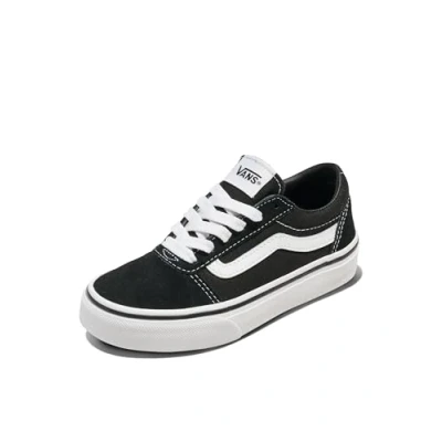 Image of Vans Unisex Kids Yt Ward Sneaker, Black Suede Canvas White C24, 11.5 UK Child