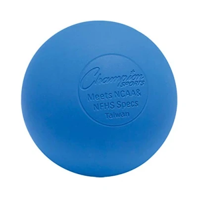 Image of Champion Sports Colored Lacrosse Balls: Blue Official Size Sporting Goods Equipment for Professional, College &amp; Grade School Games, Practices Recreation NCAA, NFHS and SEI Certified 1 Pack