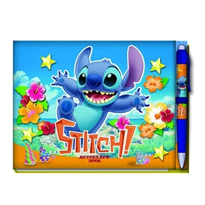 Image of Stitch Deluxe Autograph Book with Pen