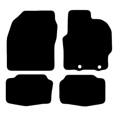 Image of Carsio Tailored Carpet Car Floor Mats For Toyota Yaris GR 2020+ Onwards Fit Mat Complete Accessory Black Custom Fitted All Weather, Anti Slip Backing &amp; Trim