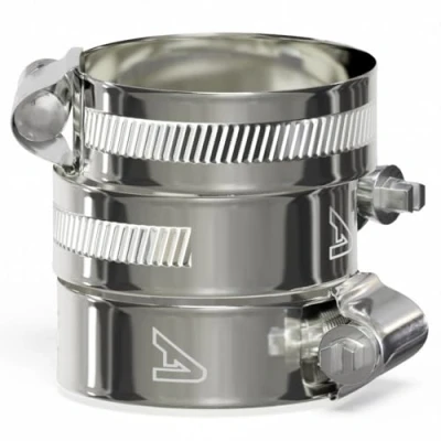 Image of 3 Pack 55mm &gt; 70mm Worm Drive 304 Stainless Steel Hose Pipe Clamps Clips