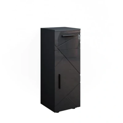 Image of Vicco Midi cabinet Irma, Anthracite high gloss, 30 x 81 cm