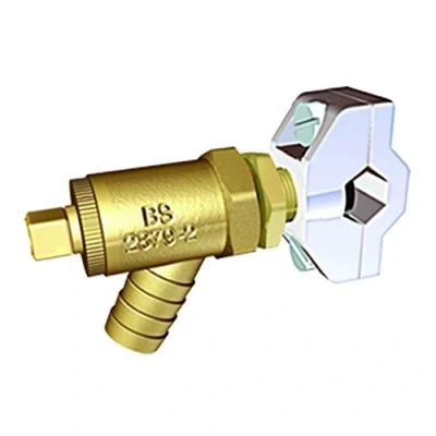 Image of Self Cutting Drain Cock, Brass
