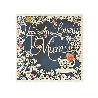 Image of UK Greetings Mother&#039;s Day Card With Envelope Mum Cartoon &amp; Badge Design