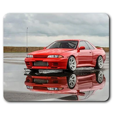 Image of Skyline R32 Red Car Mouse Mat Pad Computer PC Laptop Gaming Office Home Desk Accessory Gadget 3517