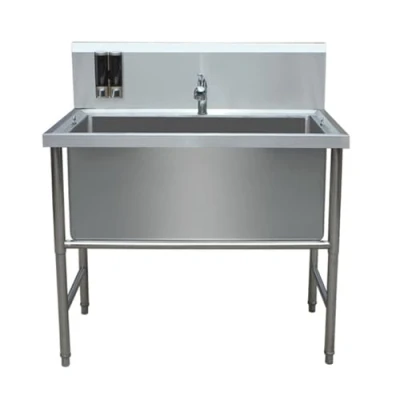 Image of Stainless Steel Pet Dog Bath Tub,Dog Washing Grooming Station,Dog Tub for Home,Professional Shower Tub,Pet Station Sink Large Dogs(40in/100cm)