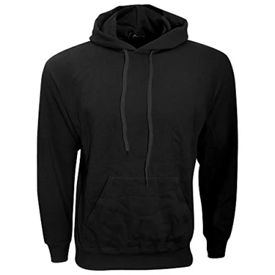 Image of Fruit Of The Loom 62208 men&#039;s Sweatshirt in Black