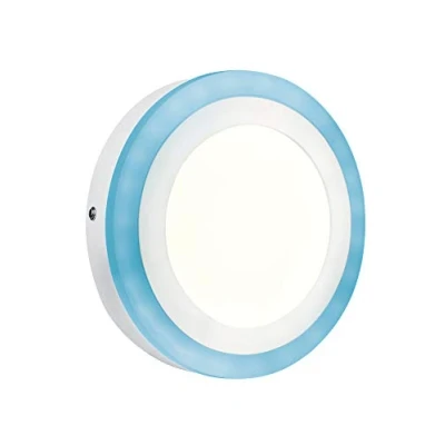 Image of LEDVANCE Decorative LED Wall and Ceiling Luminaire, RGB Colors various Modes adjustable per Remote Control, dimmable Panel, 19W, Warm WHITE (3000K), Square (200mm x 200mm), COLOR +