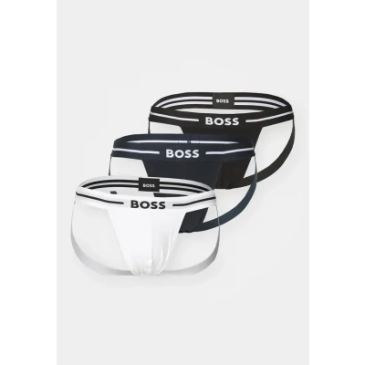 Image of BOSS Jockstrap BOLD 3 PACK Briefs, Men&#039;s, Size: XL, Black/white