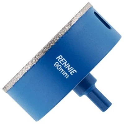 Image of 90mm Diamond Hole Saw Drill Bit With Tri Shank For Porcelain Tiles Ceramic Slate Stone Granite Marble Glass. Core Holesaw/Hole Cutter