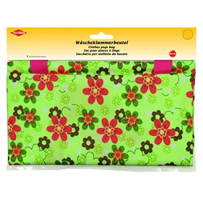 Image of Kleiber Clothes peg Bag, Fabric, Green, 27.5 x 29 1 cm
